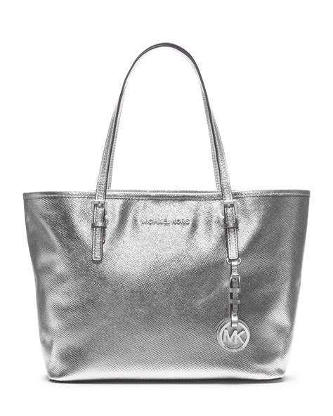 michael kors silver tote bag uk|Michael Kors silver crossbody.